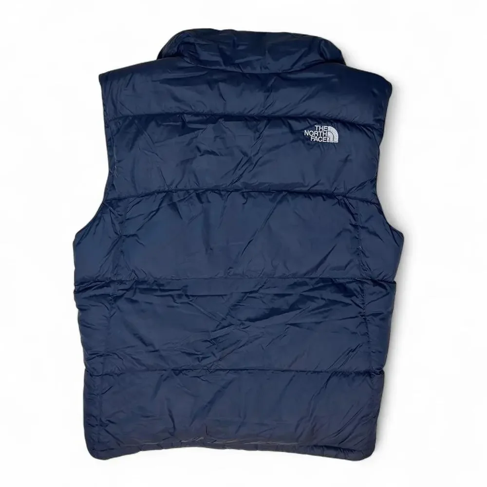 The North Face 550 Vintage Y2k Black Nylon Goose Down Puffer Vest Jacket Medium